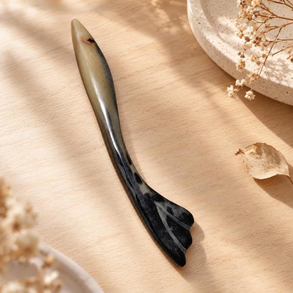 Handcrafted Goat Horn Fish Hairpin